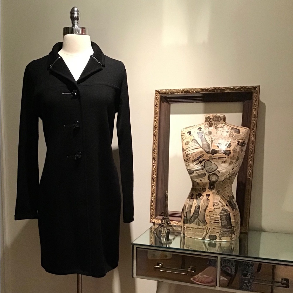 Carlisle, black, 100%  merino wool, coat